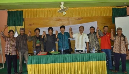 Ketua Paguyuban Kalimosodo beserta ketua paguyuban Jawa lainnya menyatakan dukungan terhadap pasangan Camelia-Amin